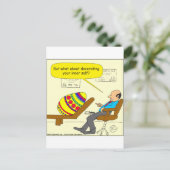 562 Easter Egg innerlijke zelf cartoon Feestdagenkaart (Staand voorkant)