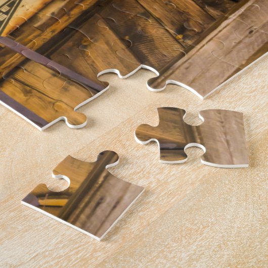 5632-oude rustieke schuur puzzel (Zijkant)