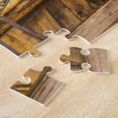5632-oude rustieke schuur puzzel legpuzzel (Zijkant)