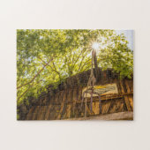 5632-oude rustieke schuur puzzel legpuzzel (Horizontaal)