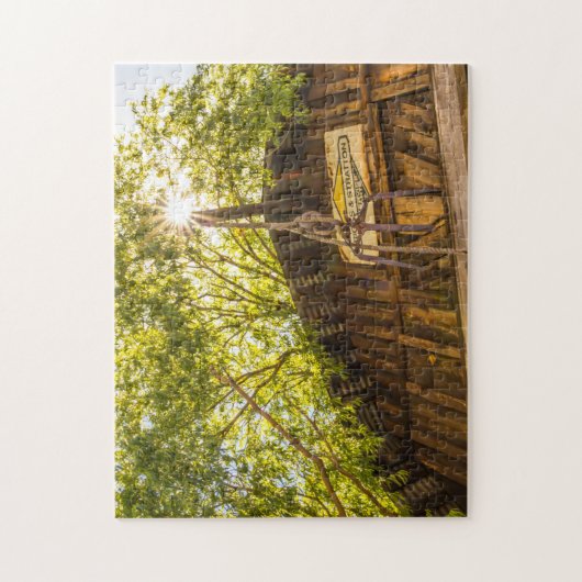 5632-oude rustieke schuur puzzel legpuzzel (Verticaal)