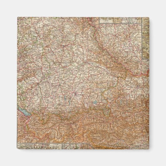 5657 Zuid-Duitsland, Oostenrijk Magneet (Voorkant)