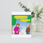 566 Mijn hond vond deze grappige cartoon Briefkaart (Staand voorkant)