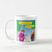 566 Mijn hond vond deze grappige cartoon Koffiemok (Links)
