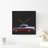 '56 CHEVY BEL AIR CLOCK VIERKANTE KLOK (Huis)