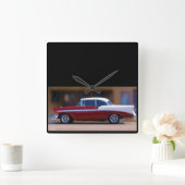 '56 CHEVY BEL-AIR CLOCK VIERKANTE KLOK (Huis)