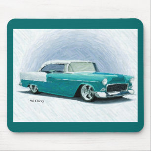"56 Chevy - Turquoise Digital Art Mousepad Muismat