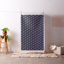 56-inch breedgekamde katoenen Abstracte zwarte har