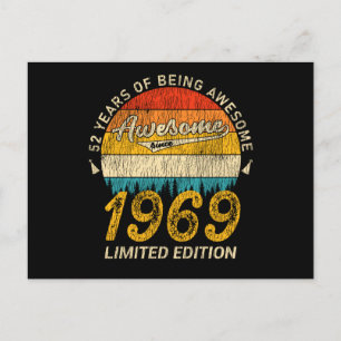 56 Jaar Oud 1969 Retro Geweldig 56e Verjaardag Cad Briefkaart