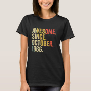 56 jaar oud 56e verjaardag Geweldige sinds oktober T-shirt