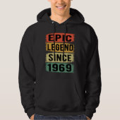 56 jaar oud Bday 1969 Epic Legend 56ste verjaardag Hoodie (Voorkant)