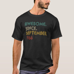56 jaar oud Geweldige sinds september 1966 56 gebo T-shirt
