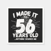 56 Jaar Oud Sarcastisch Meme Grappig 56e Verjaarda Servet (Voorkant)