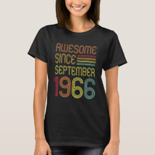 56 jaar oude 56e verjaardag Geweldige sinds septem T-shirt