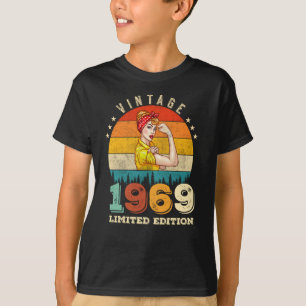 56 jaar oude Bday 1969 Vintage 56ste verjaardag vr T-shirt