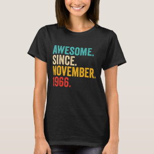 56 jaar oude cadeaus 56 jaar Geweldige sinds nov T-shirt