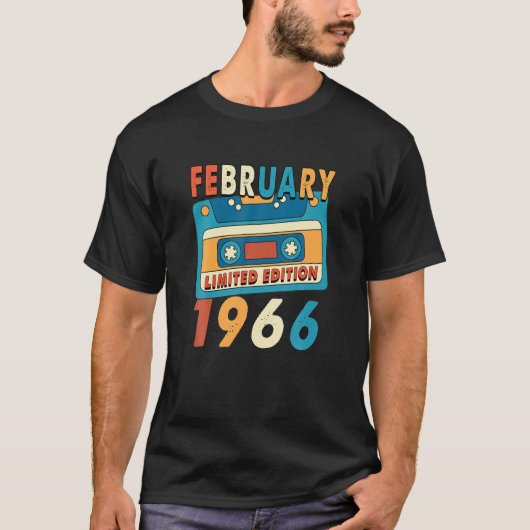 56 jaar oude cadeautjes sinds februari 1966 56e t-shirt (Voorkant)