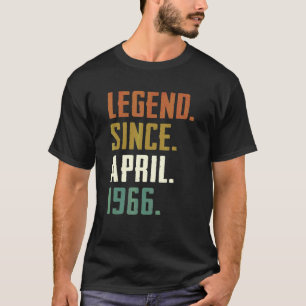 56 jaar oude legende sinds april 1966 56e verjaard t-shirt