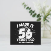 56 Jaar Oude Sarcastische Meme Grappige 56e Verjaa Briefkaart (Staand voorkant)