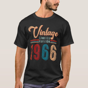 56 jaar oude Vintage 1966 56e verjaardag 1 T-shirt