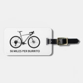 56 mijl per Burrito Bagagelabel (Voorkant horizontaal)