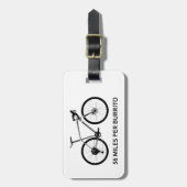 56 mijl per Burrito Bagagelabel (Voorkant verticaal)