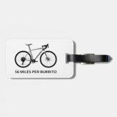 56 mijl per Burrito Bagagelabel (Achterkant horizontaal)