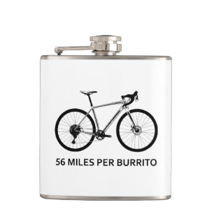 56 mijl per Burrito Heupfles