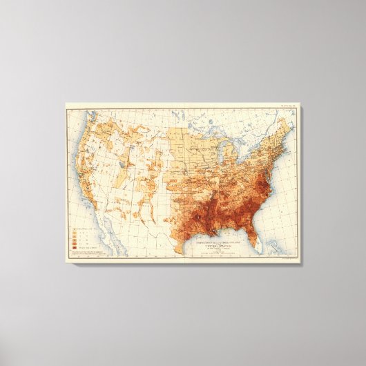 56 Percentage negroïde populatie Canvas Afdruk (Voorkant)