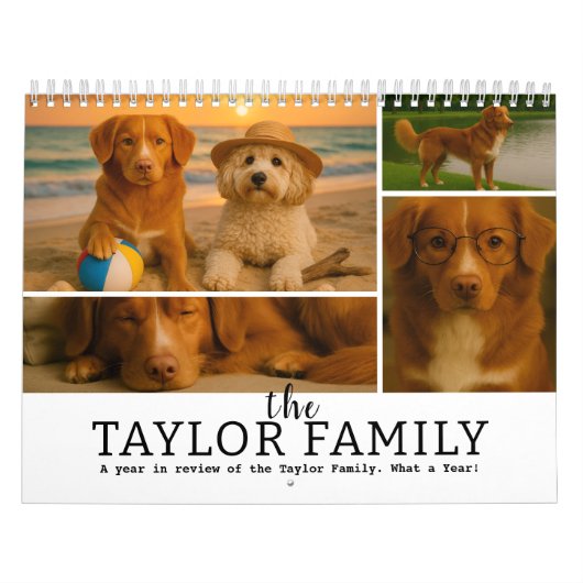 56 Photo Collage Month By Month Personalized Kalender (Hoes)