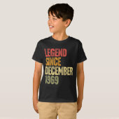 56 Year Old Legend Since December 1969 Retro 56th  T-shirt (Voorkant volledig)