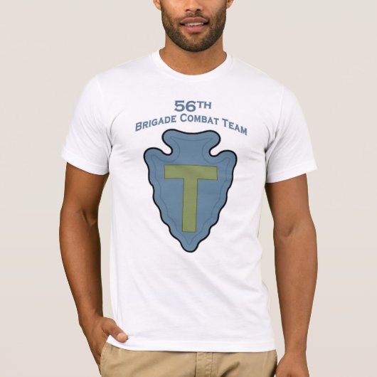56e Brigade Combat Team schouderpatch T-shirt (Voorkant)