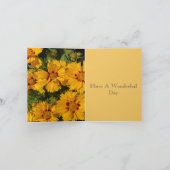 56e bruiloft Jubileum goudsbloem Kaart (Binnen)