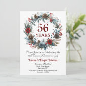 56e bruiloft Jubileum Kaart (Staand voorkant)