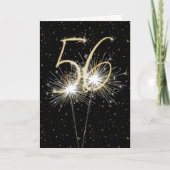 56e bruiloft sparklers kaart (Voorkant)