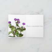 56e Jubileum Wereldbol Amaranth Kaart (Binnen)