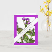 56e Jubileum Wereldbol Amaranth Kaart (Gele Bloem)