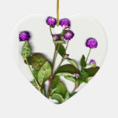 56e Jubileum Wereldbol Amaranth Keramisch Ornament (Achterkant)