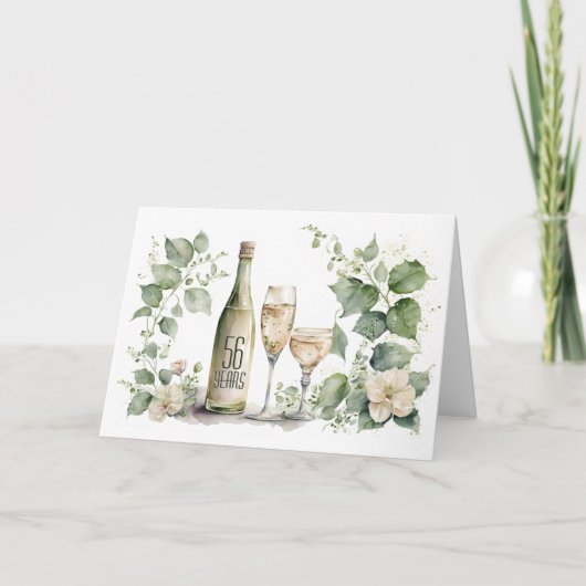 56e Jubileum Wijn en Ivy Kaart (Voorkant)