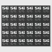 56e verjaardag: Art Deco geïnspireerd look "56" &  Cadeaupapier (Vlak)