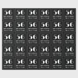 56e verjaardag - Art Deco geïnspireerde look "56", Cadeaupapier