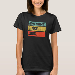 56e verjaardag Geweldige sinds 1966 56 jaar oud T-shirt