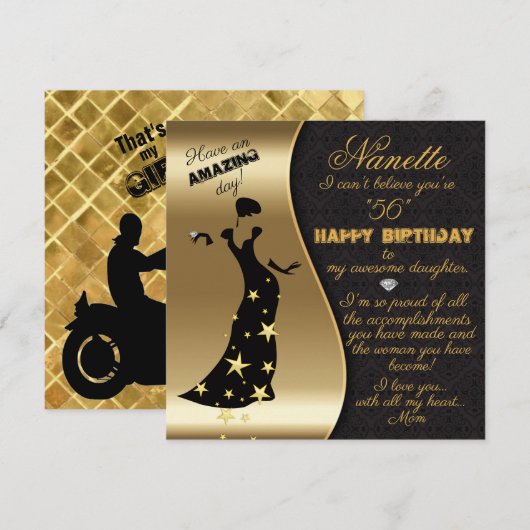 56e verjaardag Groeten (Voorkant / Achterkant)