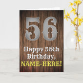 56e verjaardag: Land Westerne Geïnspireerd Kijk, n Kaart (Gele Bloem)