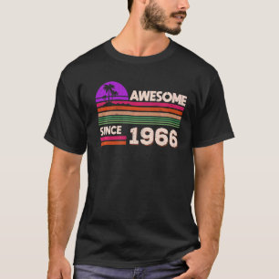 56e verjaardag Mannen Vrouwen Geweldige sinds 1966 T-shirt
