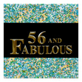 56e verjaardag perfect poster (Voorkant)