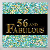 56e verjaardag poster (Voorkant)