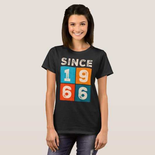 56e verjaardag sinds 1966 t-shirt (Voorkant volledig)
