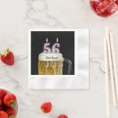 56e verjaardagskaarsen in bier servet (Insitu)