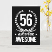 56ste Verjaardag (56 Jaar van Geweldige het Zijn) Kaart (Gele Bloem)